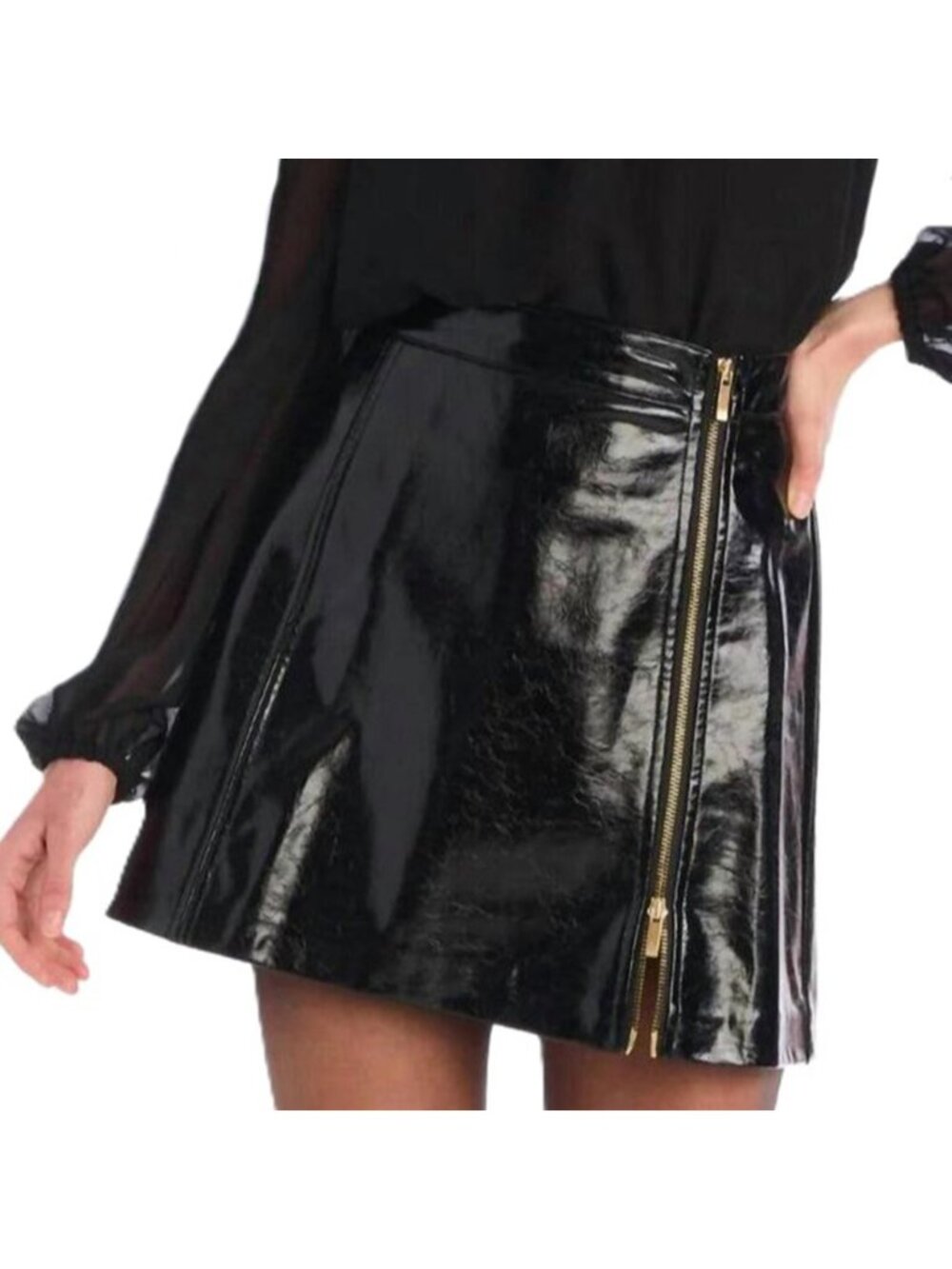 Allison New York River Skirt in Black Size Small New